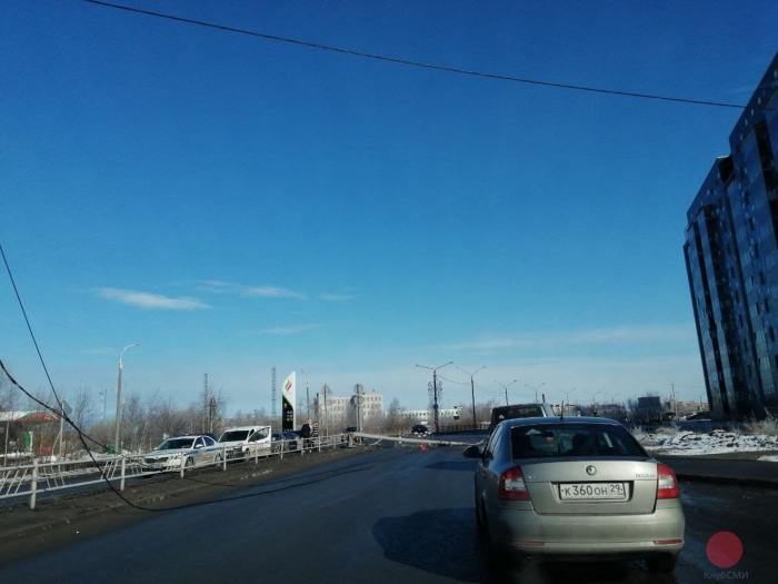 В Северодвинске в результате ДТП перекрыто движение по Архангельскому шоссе